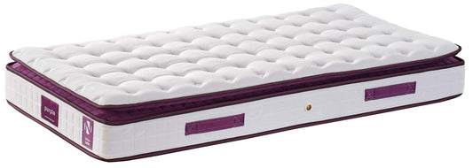 Madrac, Bijela boja Ljubičasta, Purple 90x190 cm Single Size Padded Soft Mattress