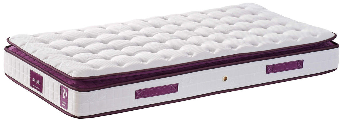 Madrac, Bijela boja Ljubičasta, Purple 90x200 cm Single Size Padded Soft Mattress