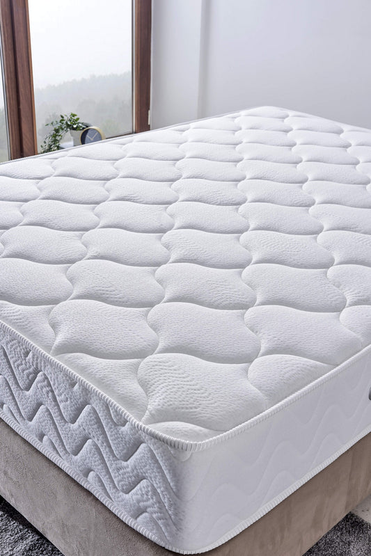 Madrac, Bijela boja, Relax 120x200 cm Single Size Luxury Middle Firm Mattress