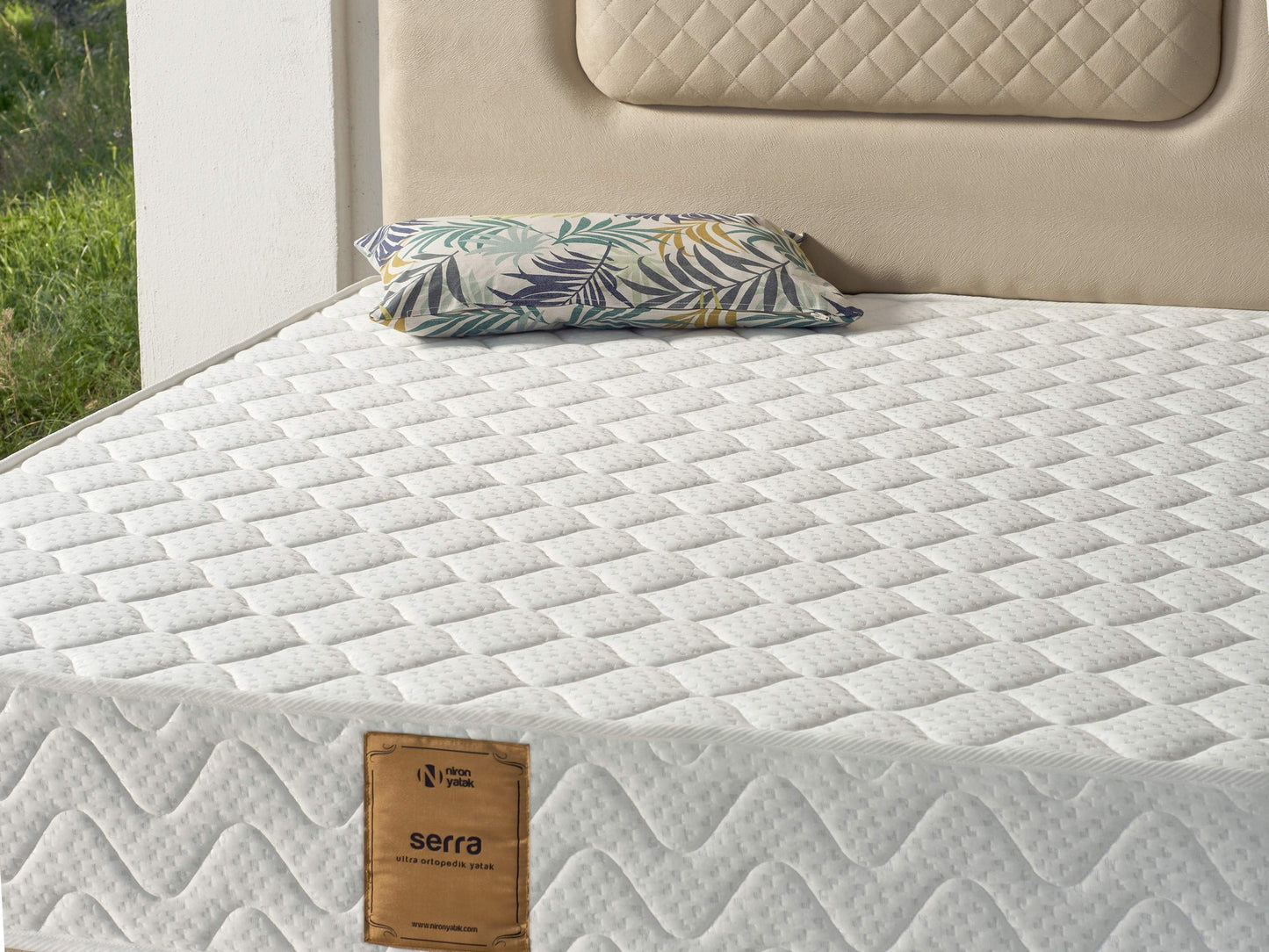 Madrac, Bijela boja, Serra 90x200 cm Single Size Ultra Firm Mattress