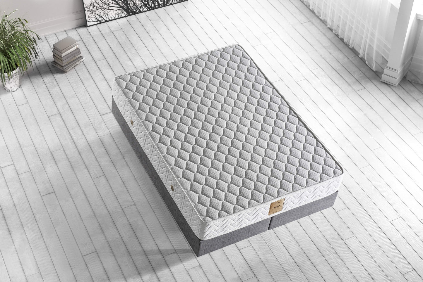 Madrac, Bijela boja, Serra 180x200 cm Double Size Ultra Firm Mattress