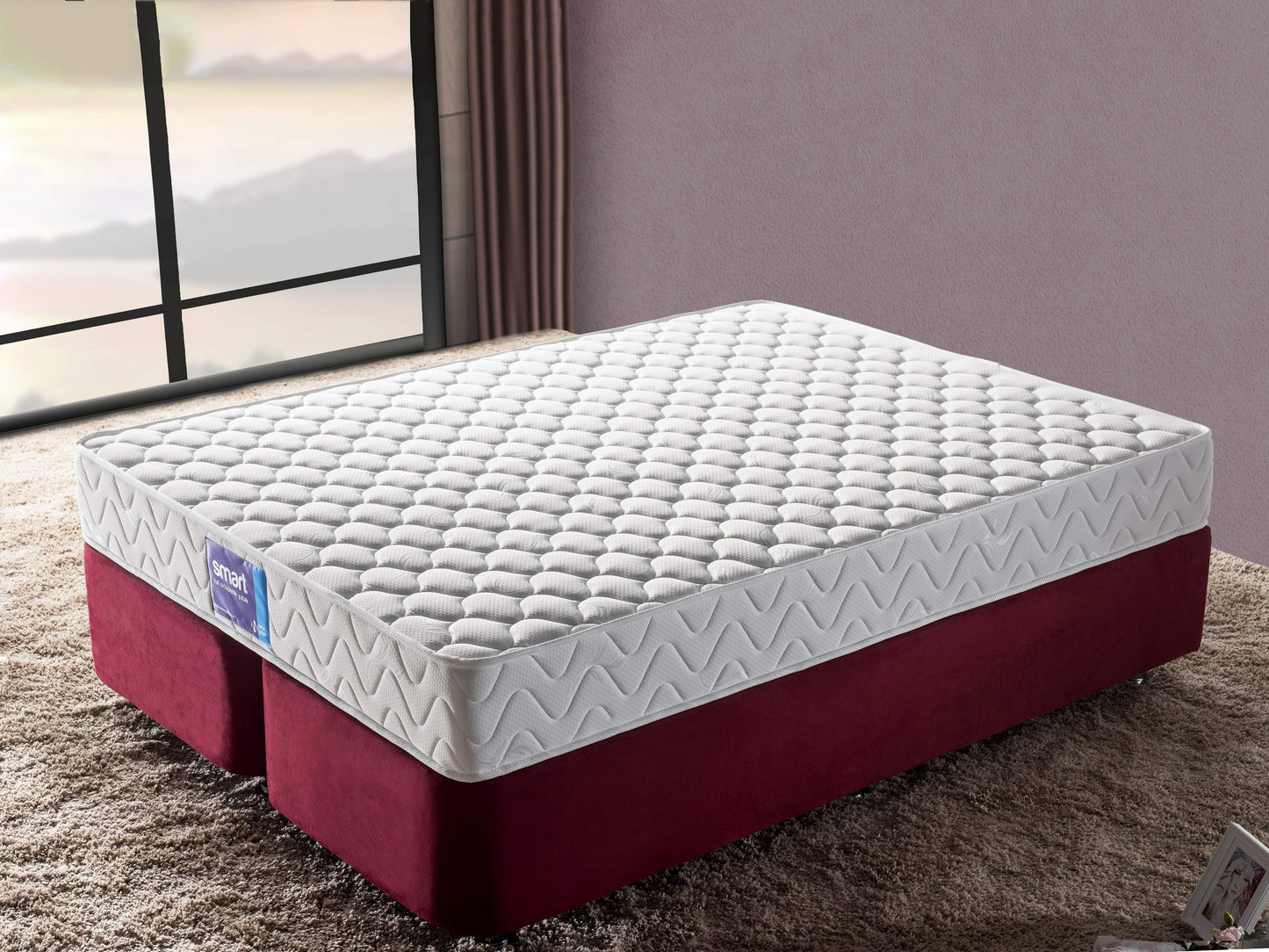 Madrac, Bijela boja, Smart 180x200 cm Double Size Firm Mattress