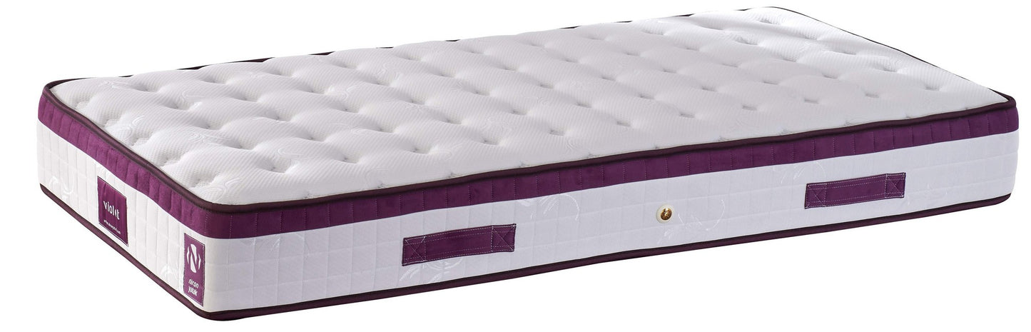 Madrac, Bijela boja Ljubičasta, Violet 90x190 cm Single Size Middle Firm Mattress
