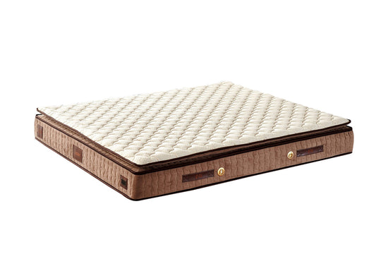 Madrac, Bijela boja Smeđa, W Cotton 150x200 cm Double Size Firm Mattress