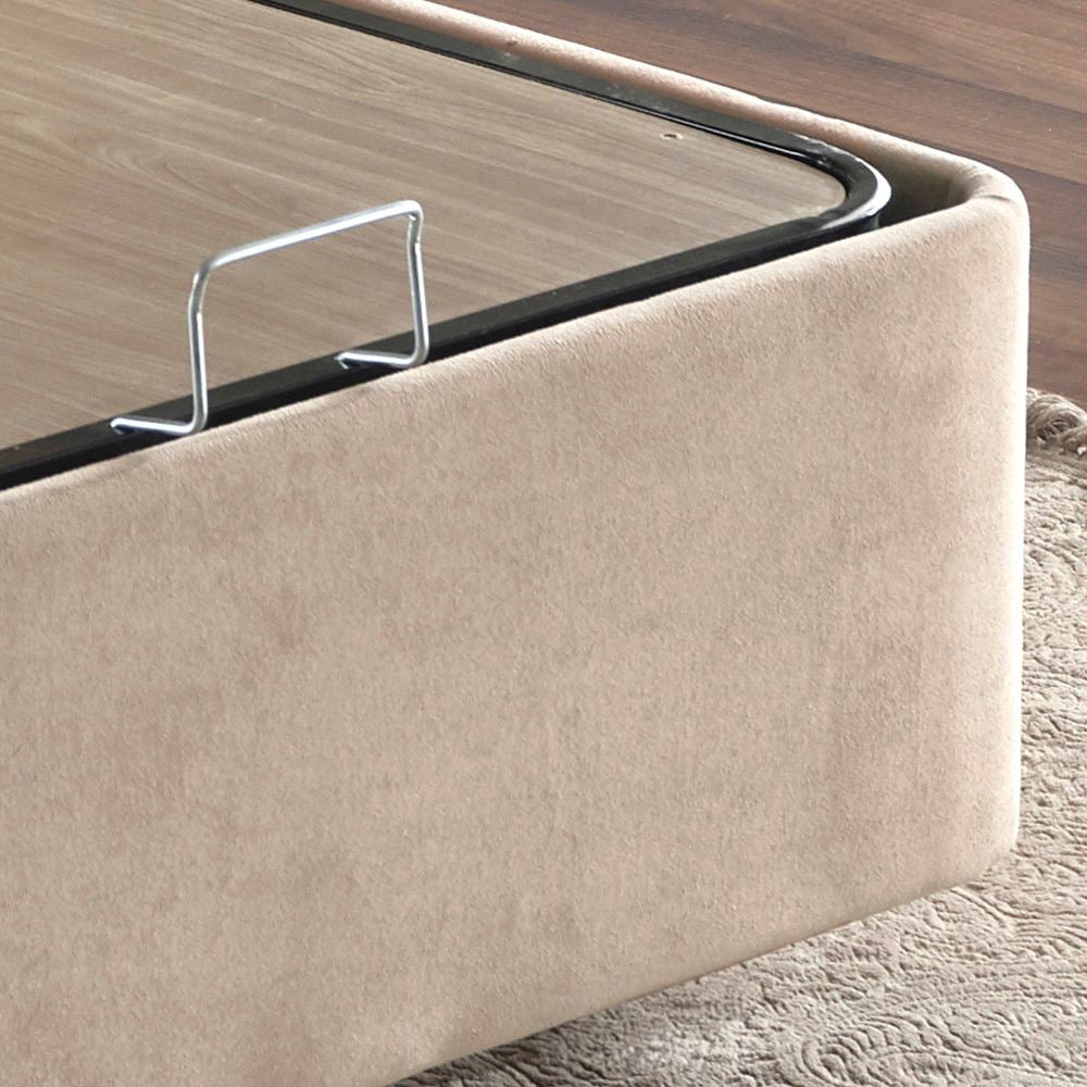 Baza za bračni krevet, Svijetlo smeđa, Ela Double - Light Brown (150 x 200)
