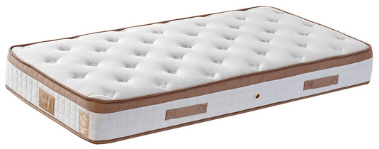 Jednostruki madrac, baza i uzglavlje, Svijetlo smeđa, Latte - Light Brown (100 x 200)