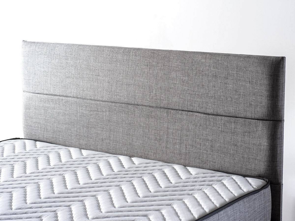 Dupli madrac, baza i uzglavlje, Sivo, Silver - Grey (150 x 200)