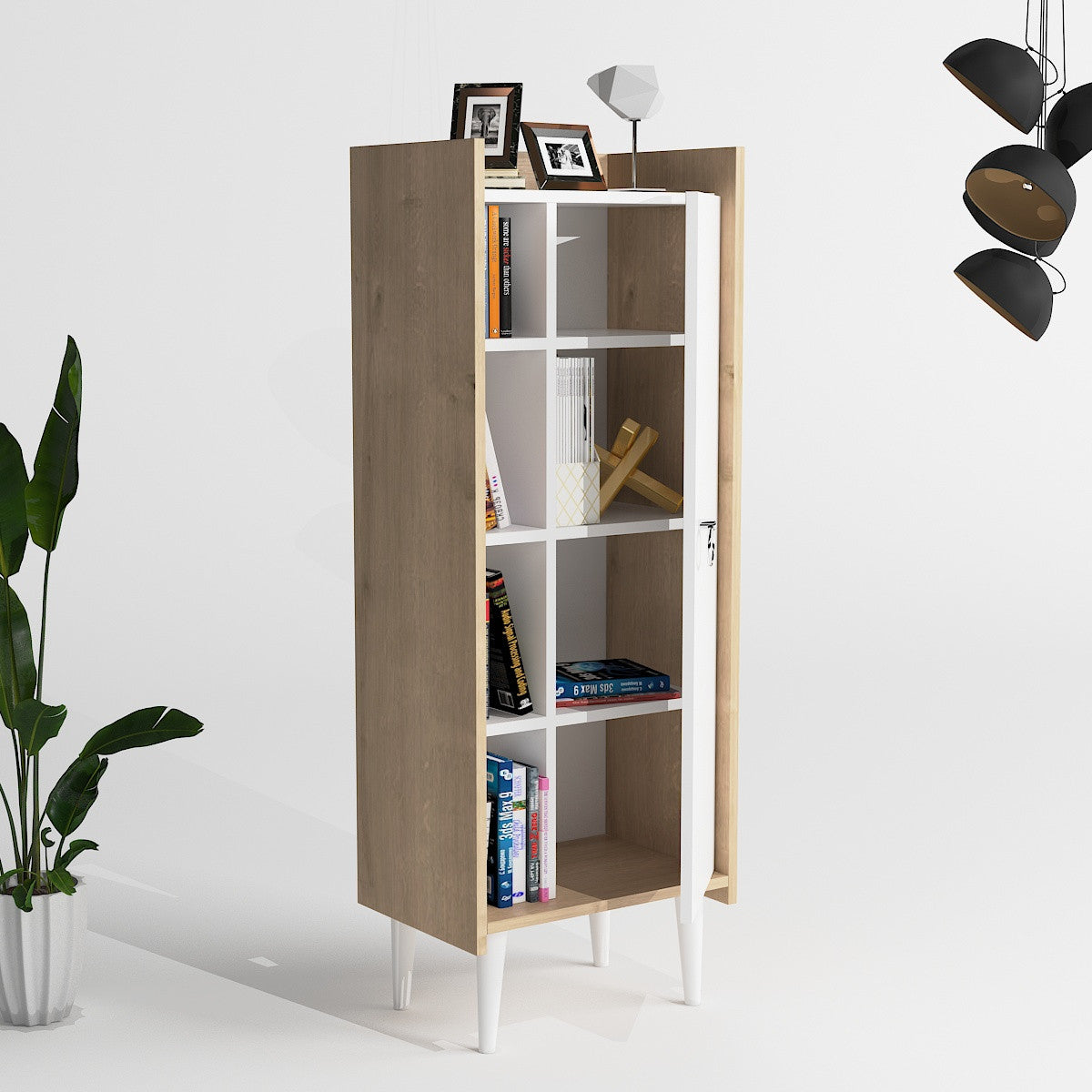 Komoda s više namjena, Lagomood Ruby - Oak, White