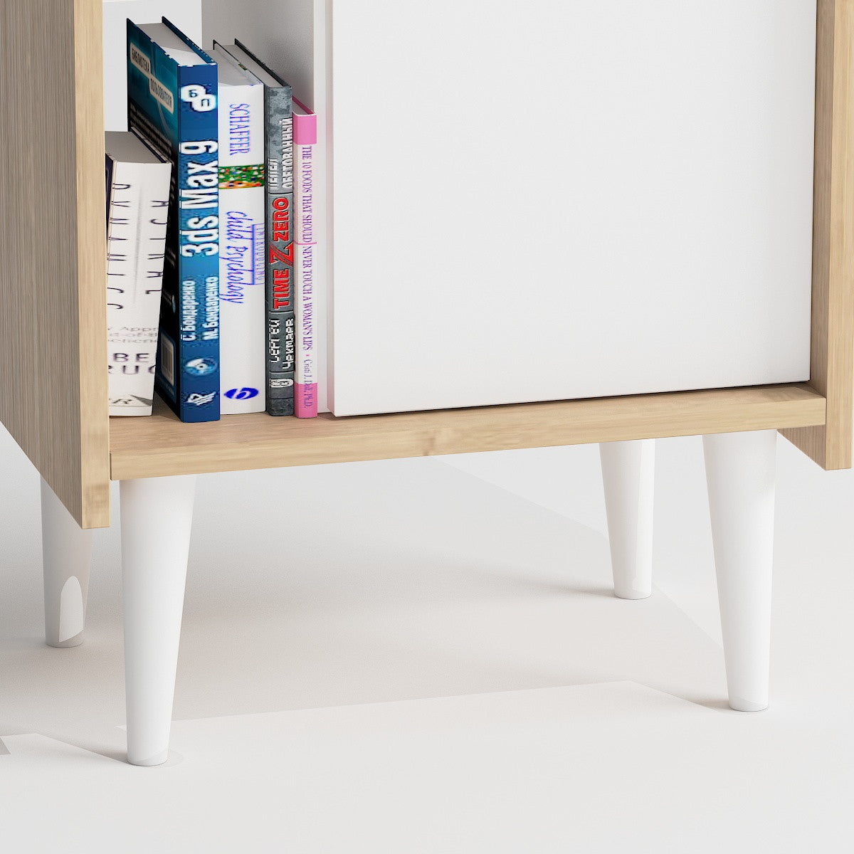 Komoda s više namjena, Lagomood Ruby - Oak, White