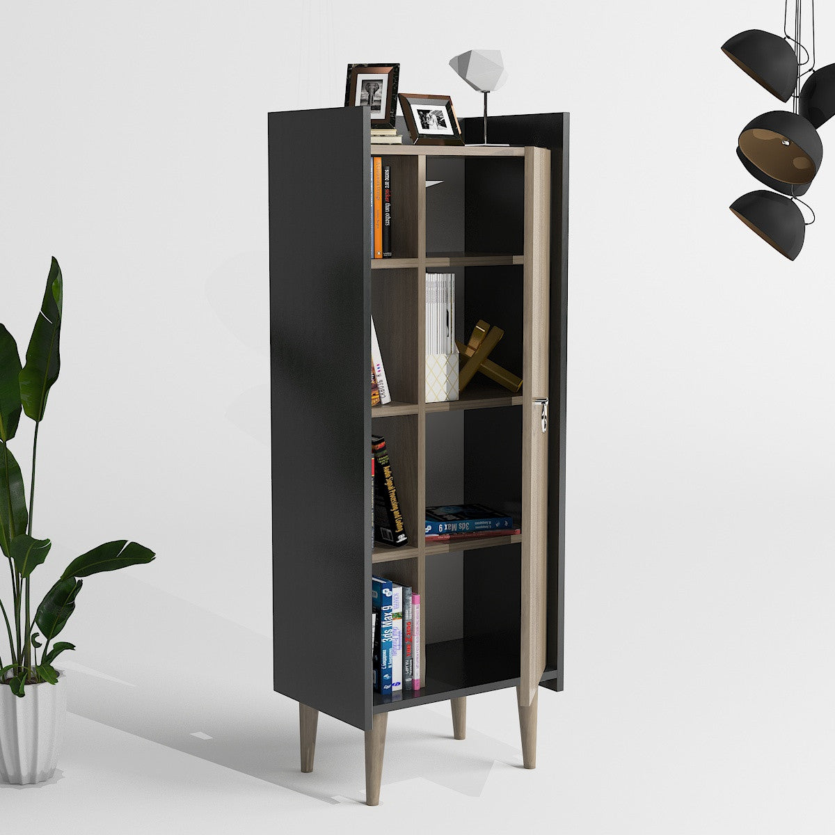 Komoda s više namjena, Lagomood Ruby - Walnut, Anthracite