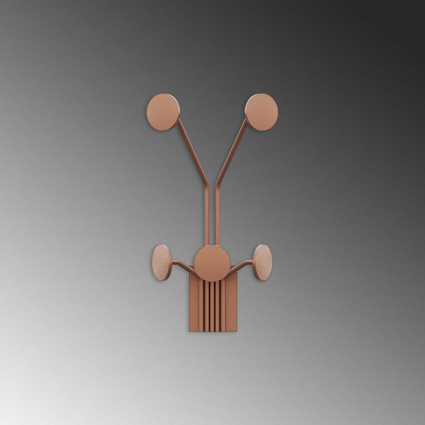 Metalna zidna vješalica Giraffe-C