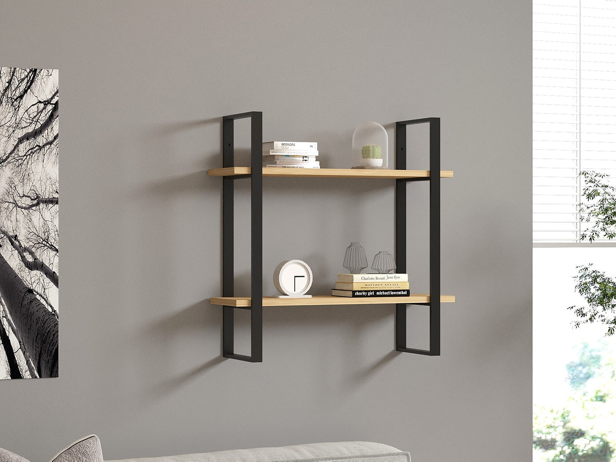 Zidna polica, Buba - Sapphire Oak, Black