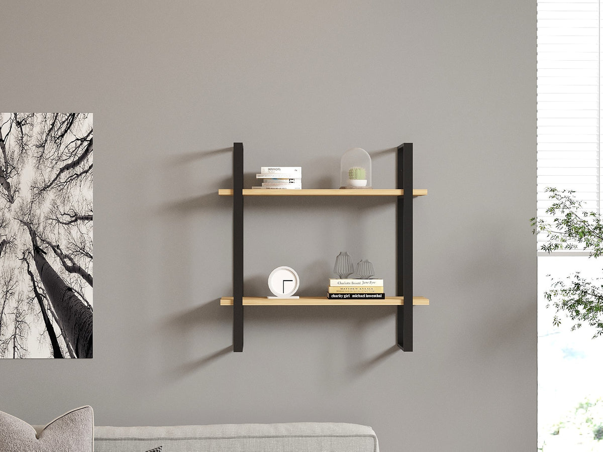 Zidna polica, Buba - Sapphire Oak, Black