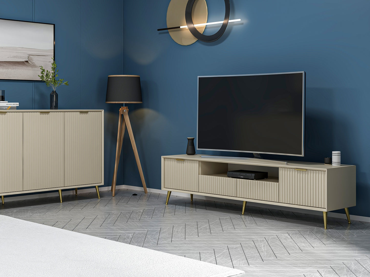 TV stalak LUXE, boja sandstone