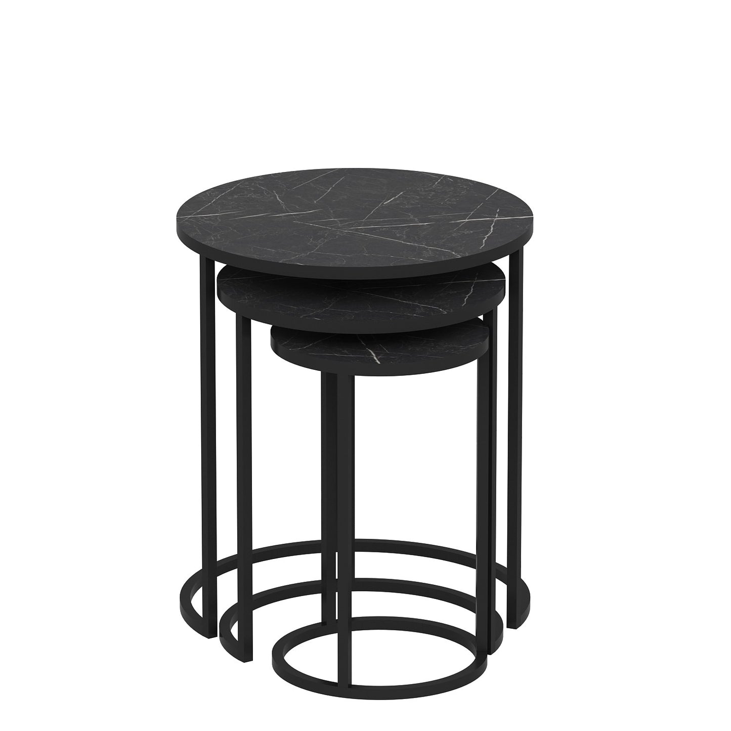 Stol (3 komada), Gloria - Black