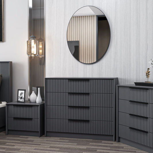 Komoda KALE LUXE - 4801, antracit