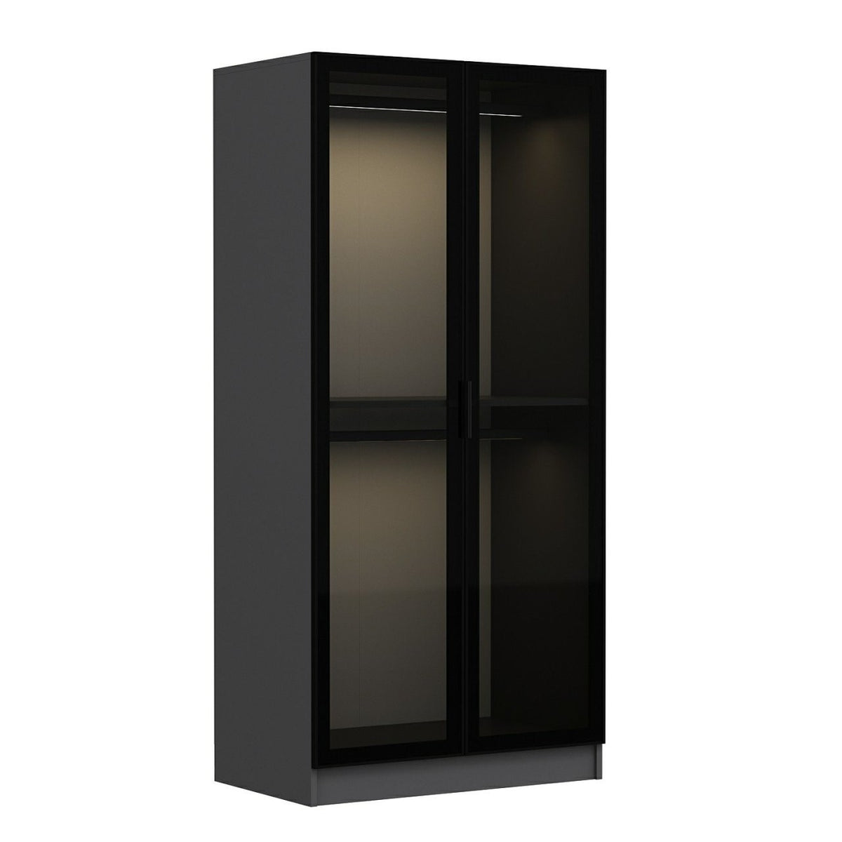 Garderoba, Kale Glass Anthracite - 190