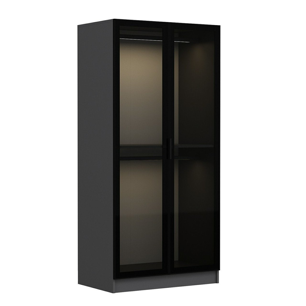 Garderoba, Kale Glass Anthracite - 190