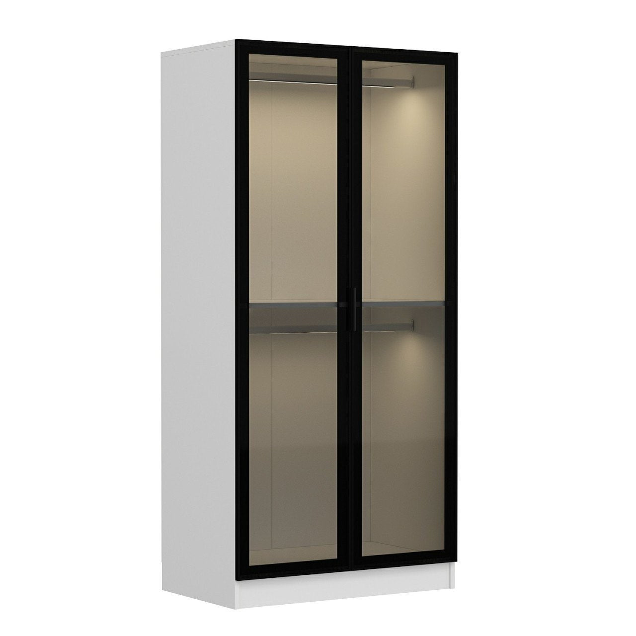 Garderoba, Kale Glass Black - 190
