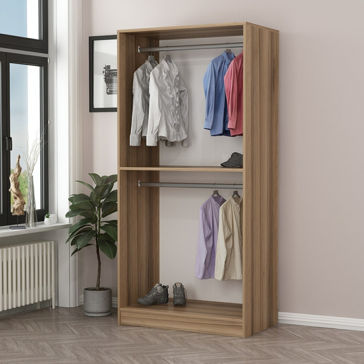 Garderoba, Kale Glass Dark Grey1 - 210