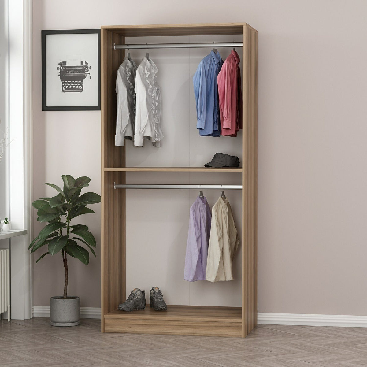 Garderoba, Kale Glass Dark Grey1 - 210