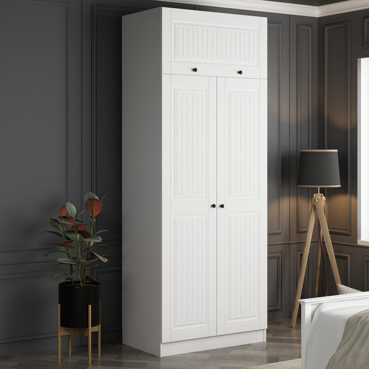 Garderoba, Kale White - 2236