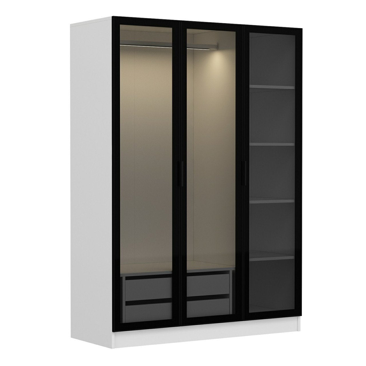 Garderoba, Kale White Black - 2274