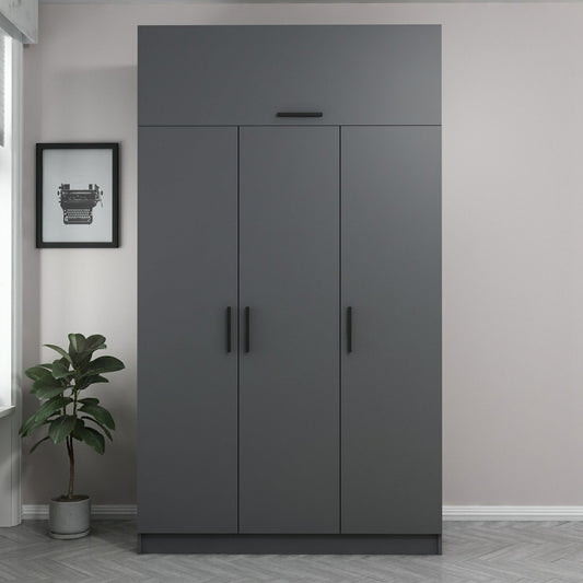 Garderoba, Minar 3 Kapak 2 Çekmece 255 - Anthracite