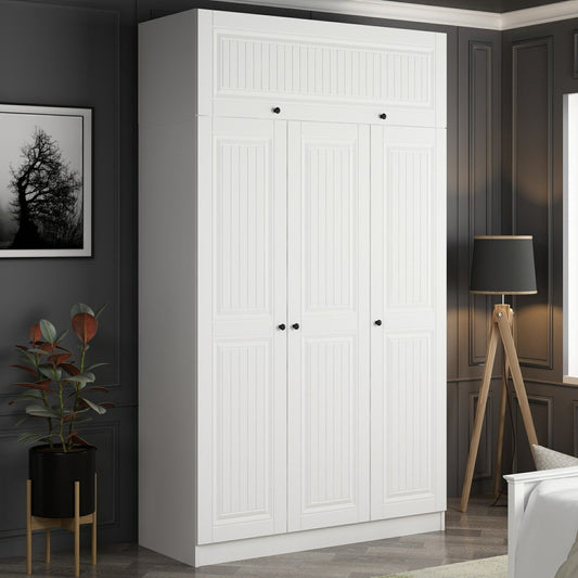 Garderoba, Minar 3 Mebran Kapak 2 Çekmece 235 - White
