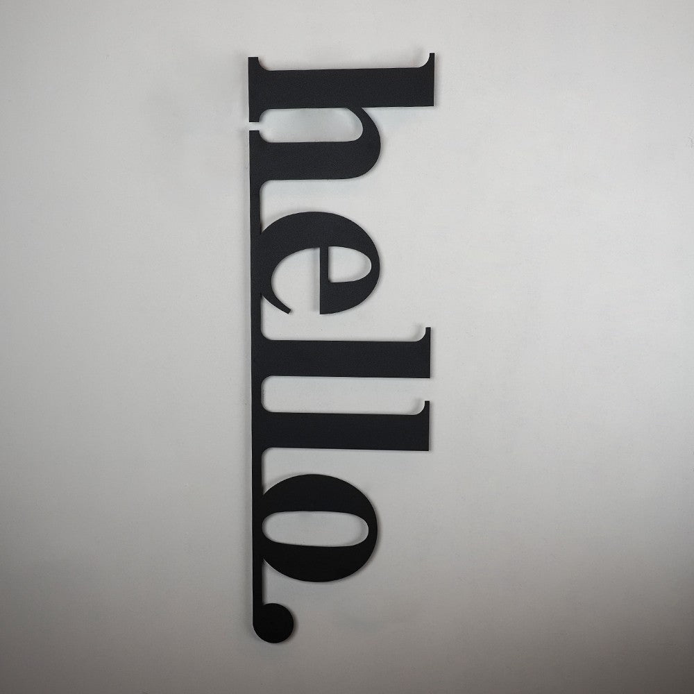 Metalna zidna dekoracija Hello - APT101LS