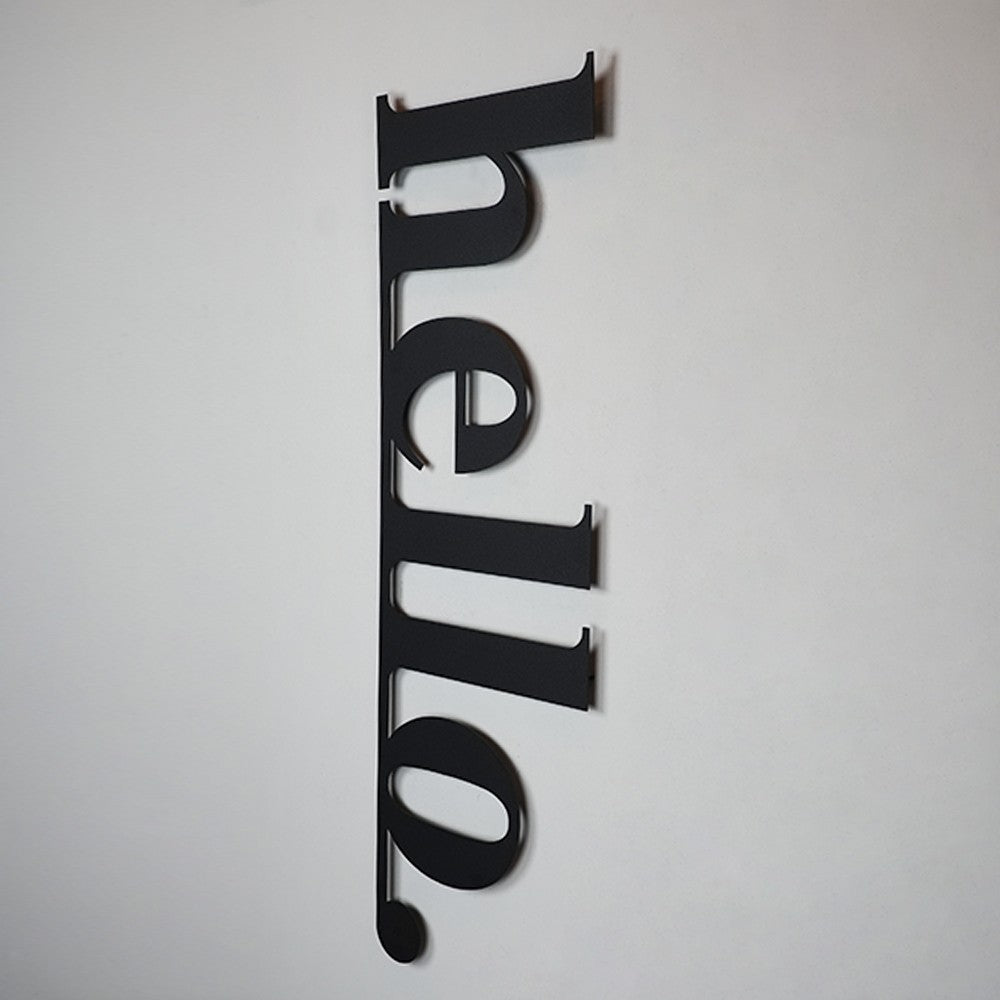 Metalna zidna dekoracija Hello - APT101LS