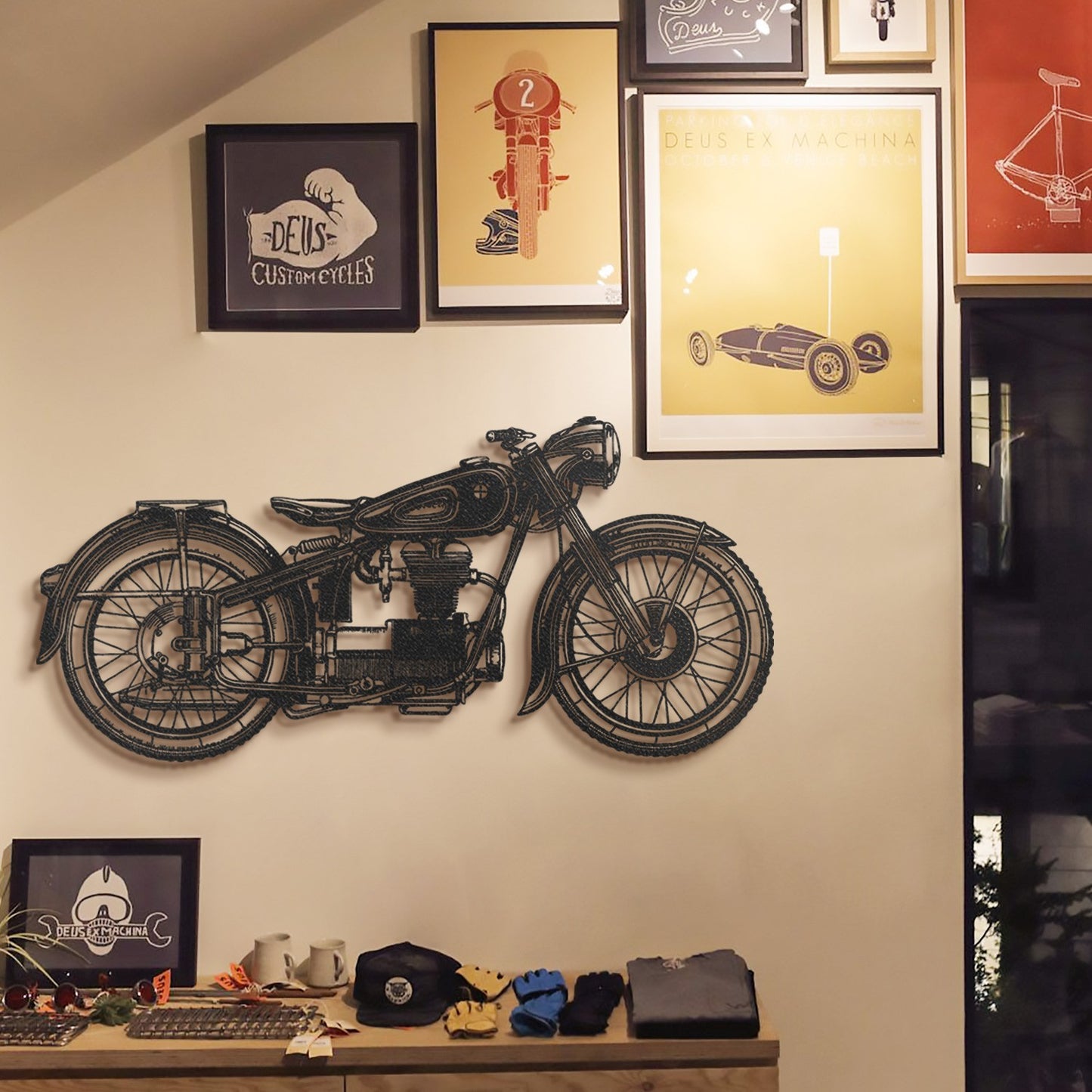 Metalna zidna dekoracija Cafe Racer - APT222LS