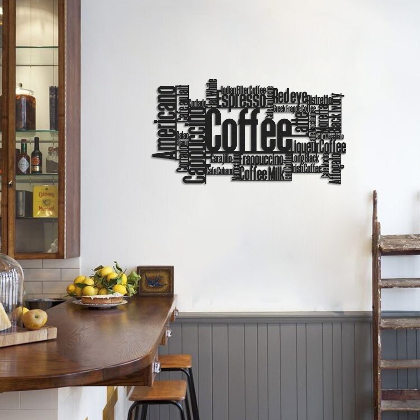 Metalna zidna dekoracija Coffee - APT566LS