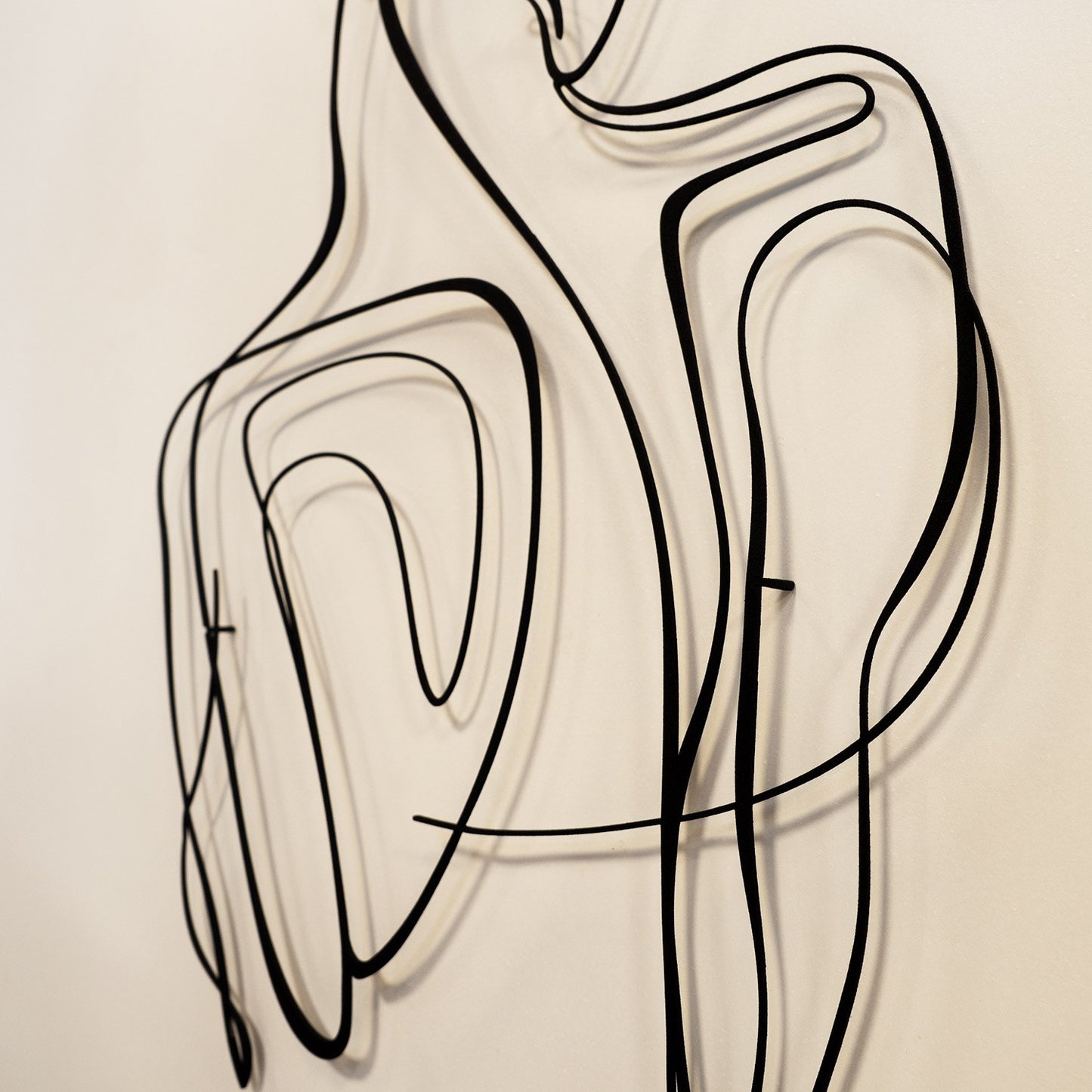 Metalna zidna dekoracija Woman Silhouette - APT594MS