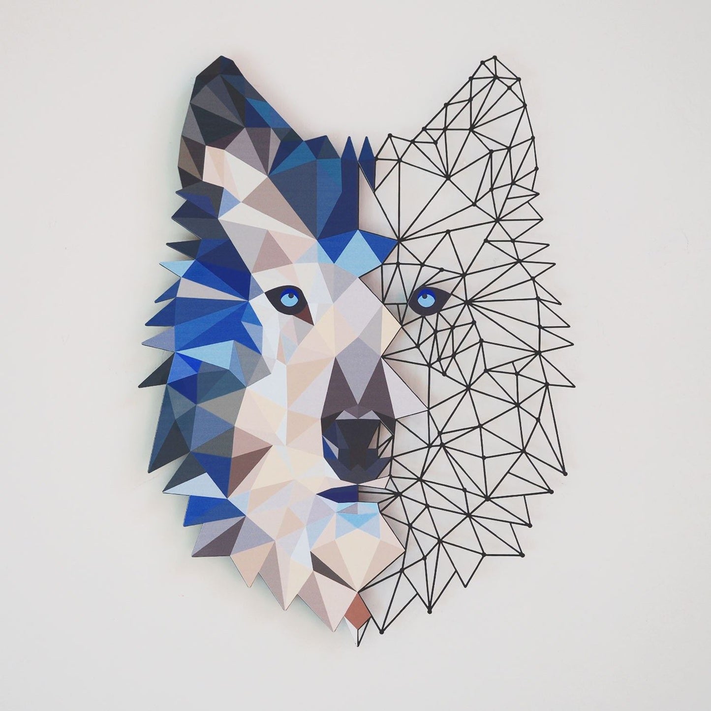 Metalna zidna dekoracija Metal Wolf Wall Art - APT721