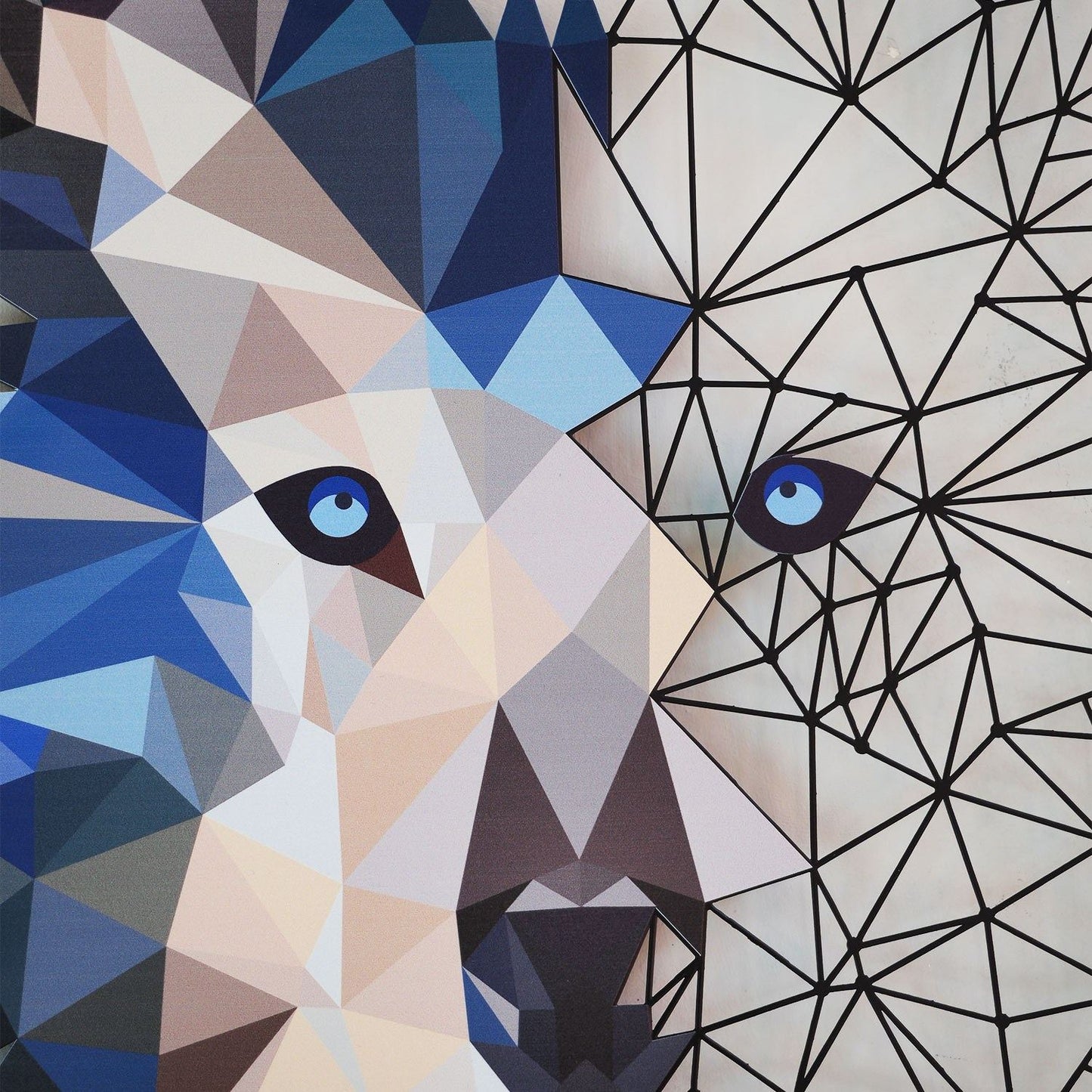 Metalna zidna dekoracija Metal Wolf Wall Art - APT721