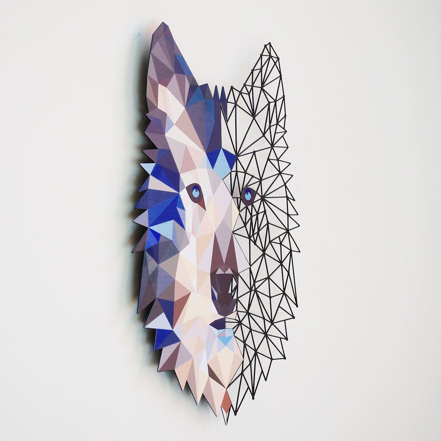 Metalna zidna dekoracija Metal Wolf Wall Art - APT721