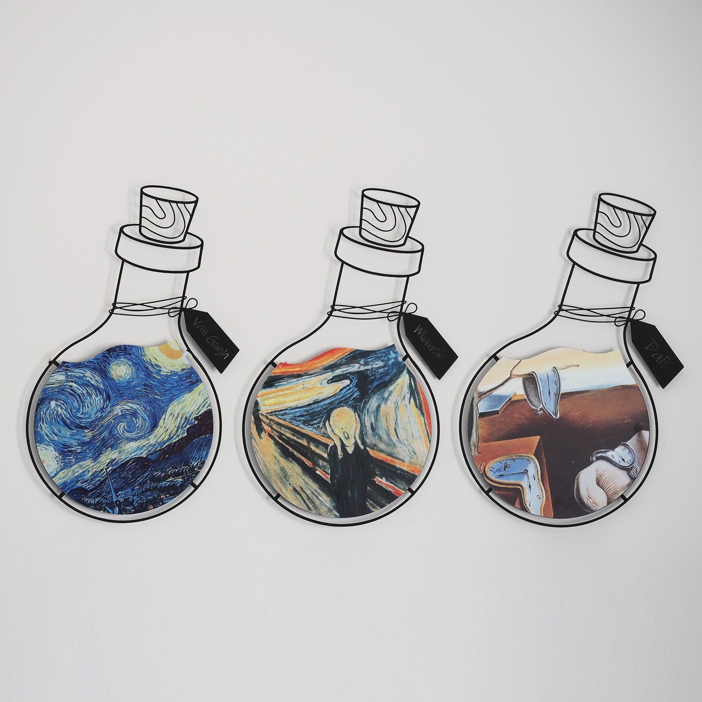 Metalna zidna dekoracija Art Potion Set of 3 Metal Wall Art - APT710