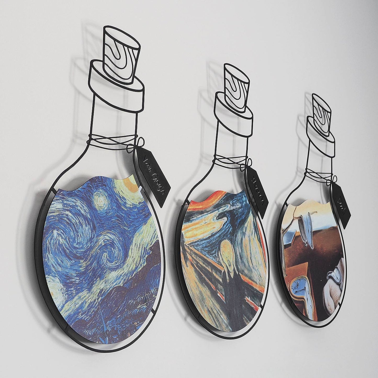 Metalna zidna dekoracija Art Potion Set of 3 Metal Wall Art - APT710