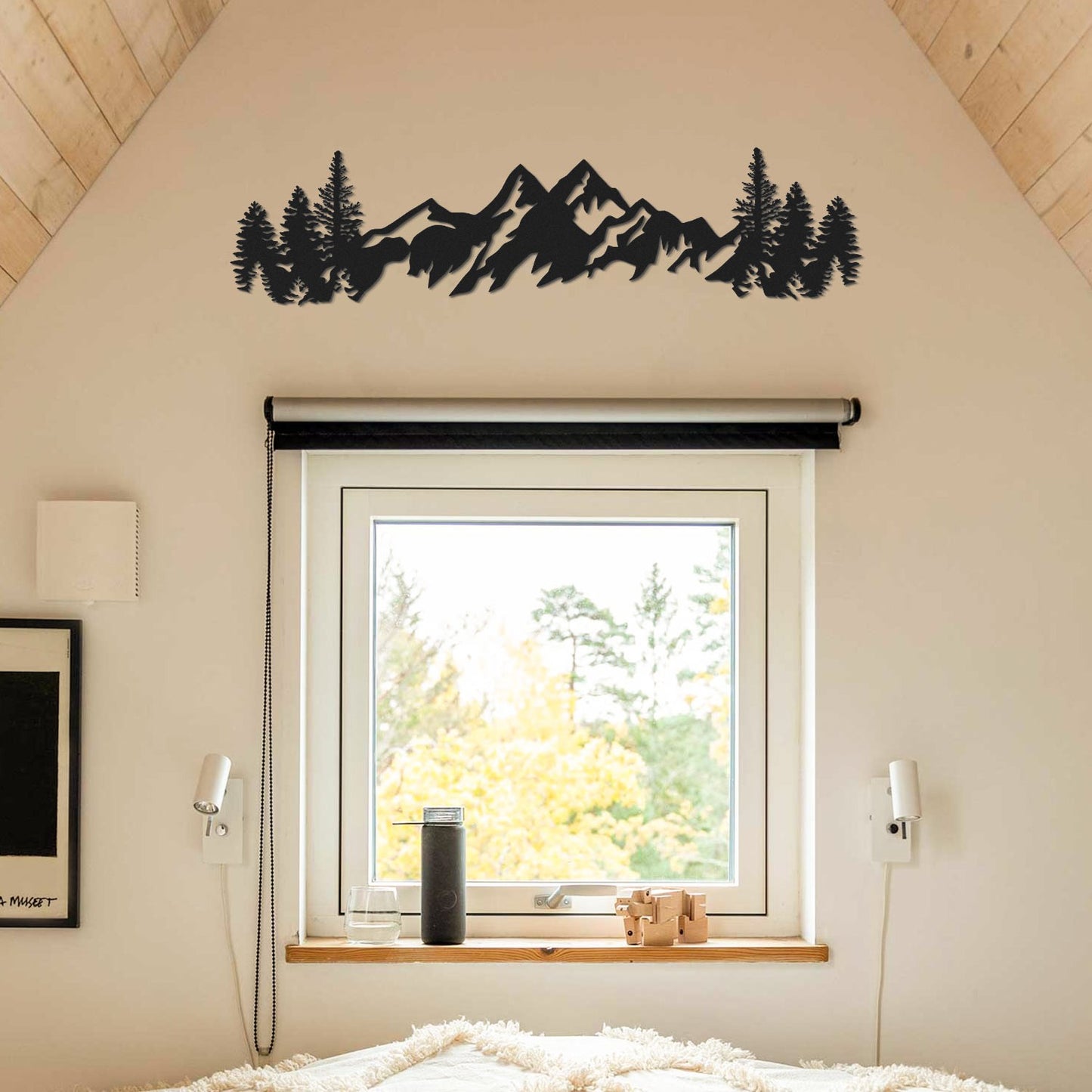 Metalna zidna dekoracija Mountains Metal Wall Art - APT630