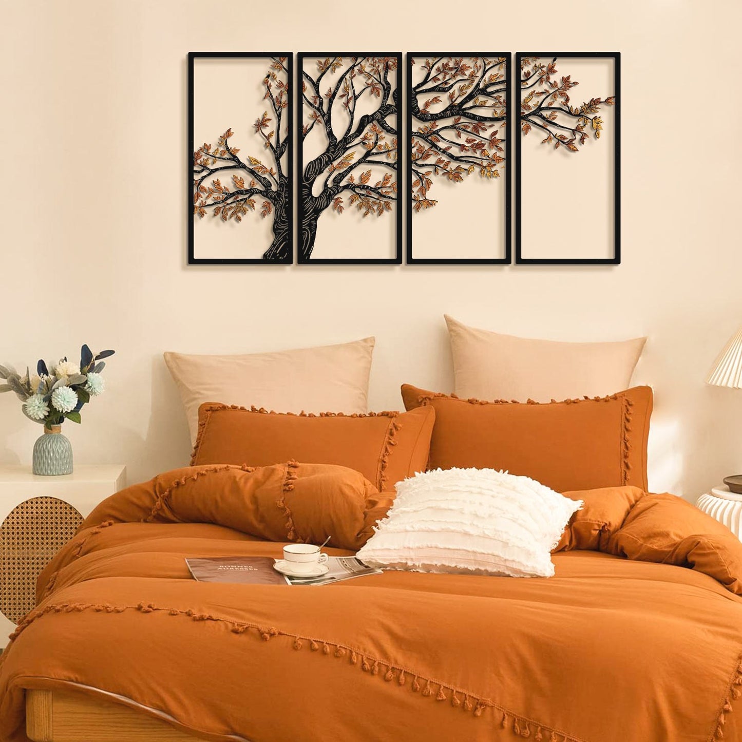 Metalna zidna dekoracija Autumn Vibes Set of 4- APT740 S