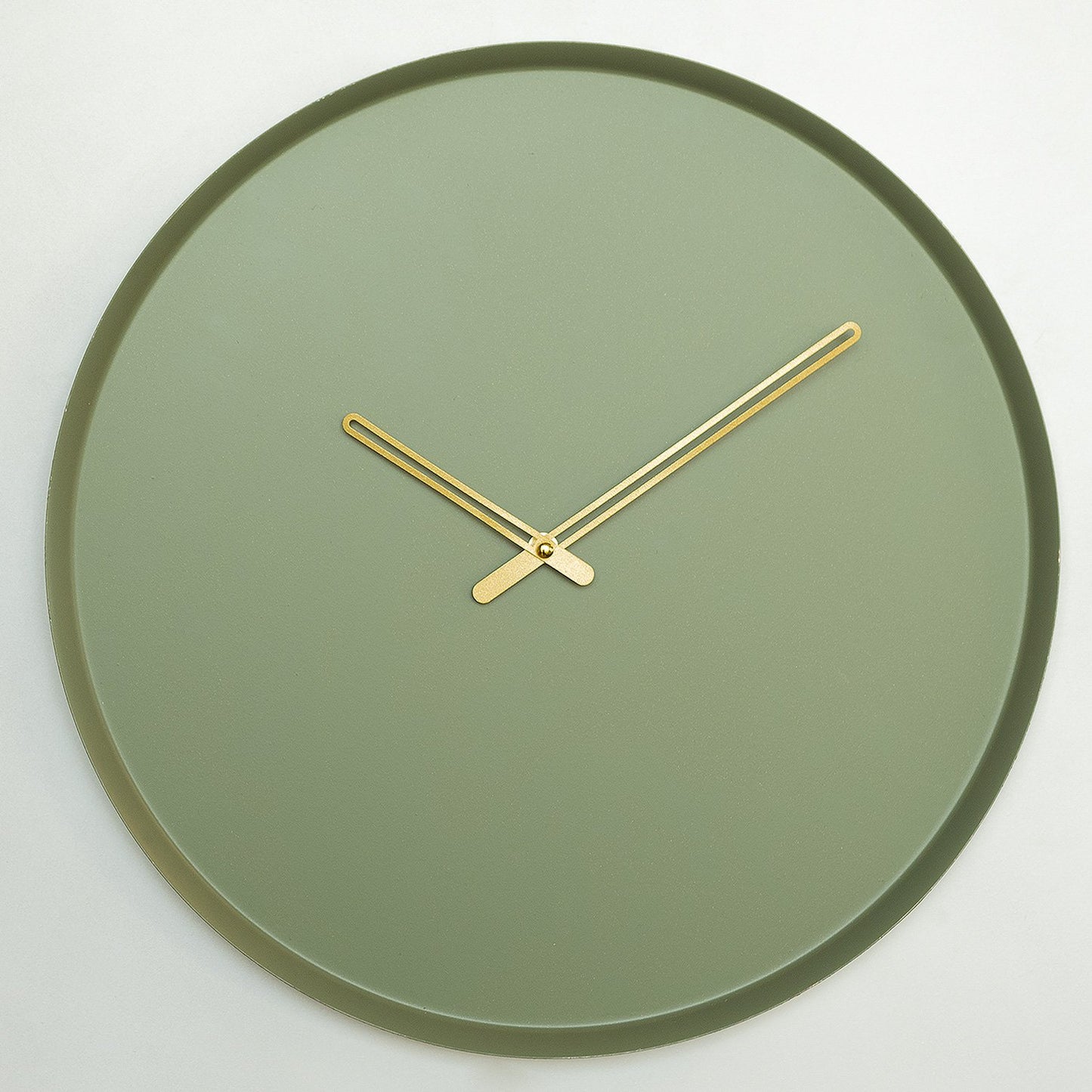 Ukrasni metalni zidni sat Earthy Metal Wall Clock - APS111 - zeleno