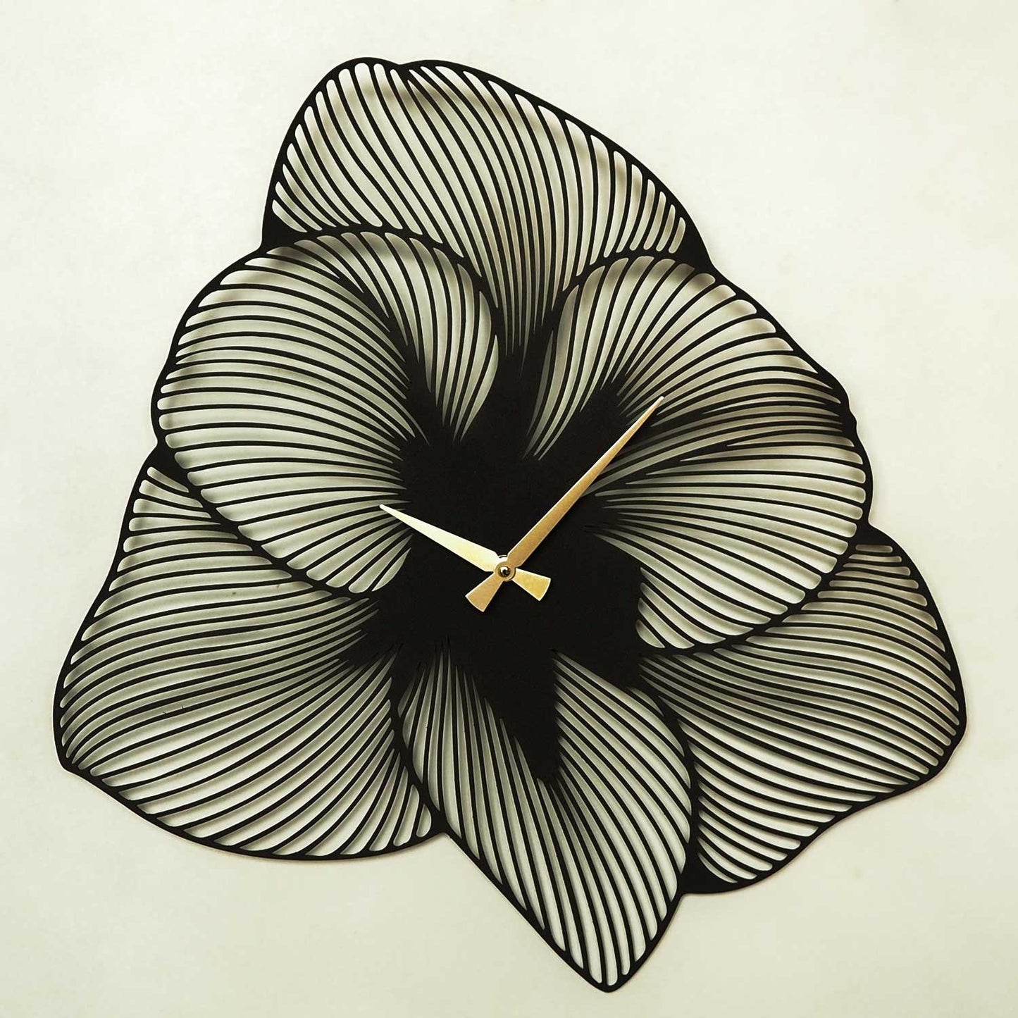 Sat metalni zidni dekorativni, Azalea Metal Wall Clock - APS039 70 - Black