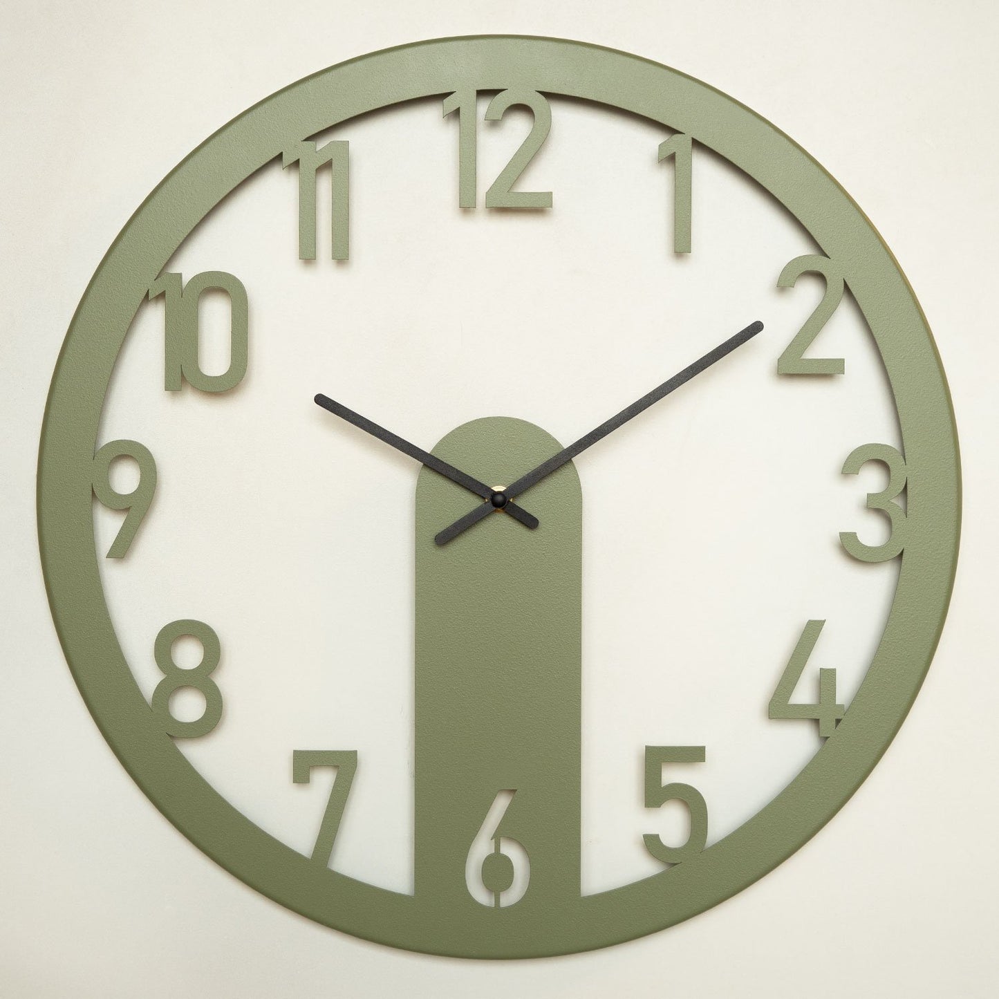 Ukrasni metalni zidni sat Mood Metal Wall Clock - APS114 - zeleno