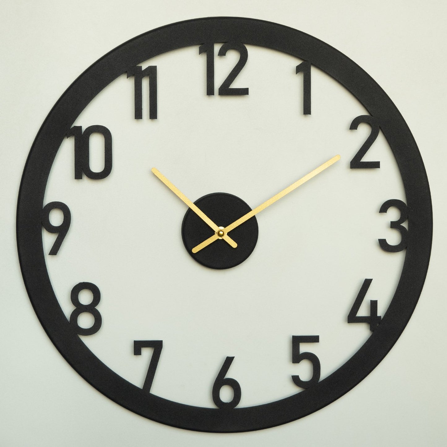 Sat metalni zidni dekorativni, Stroke Metal Wall Clock - APS115