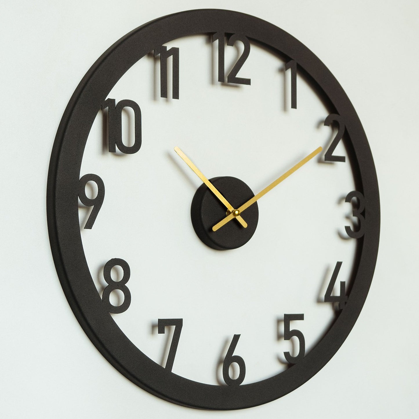 Sat metalni zidni dekorativni, Stroke Metal Wall Clock - APS115