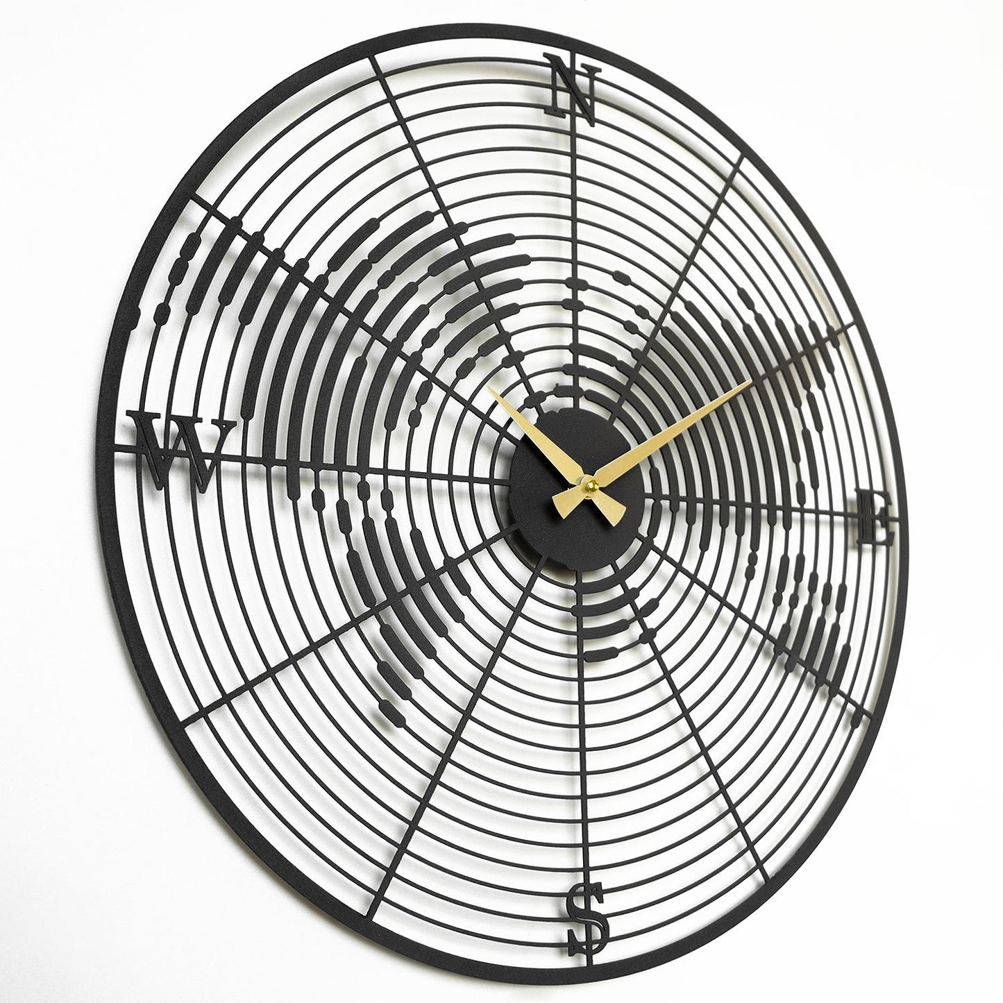 Ukrasni metalni zidni sat Coordinate Metal Wall Clock - APS018