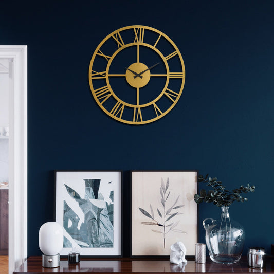 Ukrasni metalni zidni sat Roman Metal Wall Clock - APS035