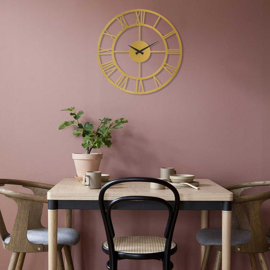 Ukrasni metalni zidni sat Roman Metal Wall Clock - APS035