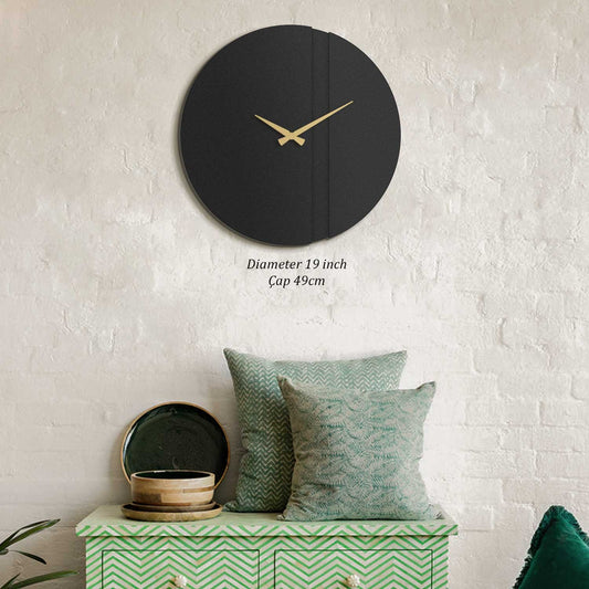 Ukrasni metalni zidni sat Block Metal Wall Clock - APS096